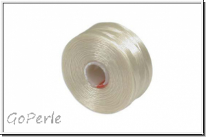 S-Lon, Size AA, Beading Thread, F�delgarn, cream, 1 Spule